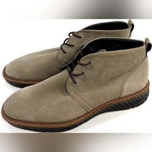 Ecco S.T.1 Hybrid Goretex men's ankle boots tan leather size 12-12.5